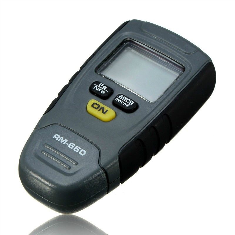 Magnetic Coating Thickness Gauge LCD Induction Digital Measurement Thickness Meter Eddy Current Measurement Combo Gauge Meter