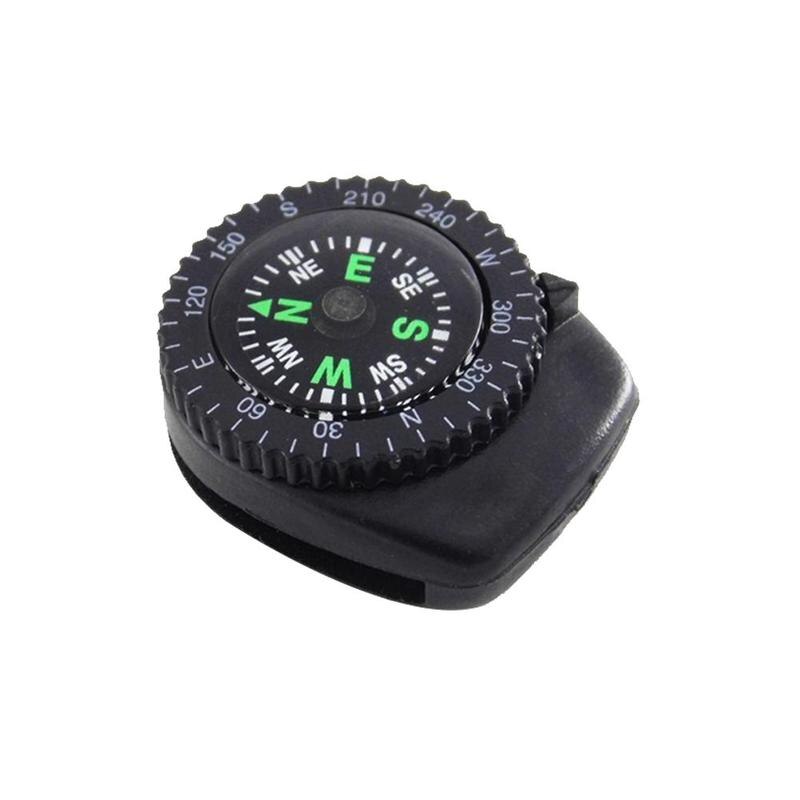 Mini Horloge Band Knop Verwijderbare Kompas Survival Mini Pocket Kompas Outdoor Wandelen Camping Accessoires