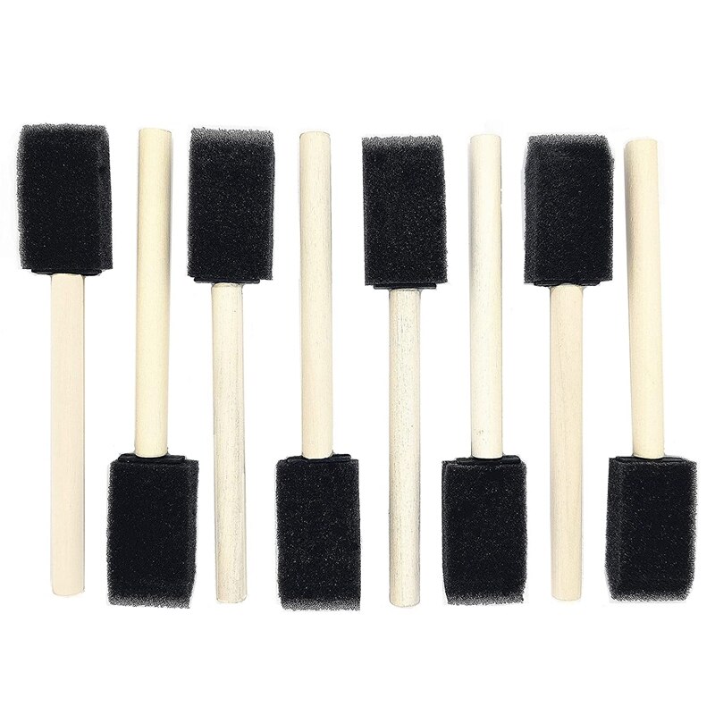 Mabor 10 stuks 1 inch verfborstel, platte verfborstel, wegwerp kleine Mabor 10 stuks 1 inch verfborstel, platte verfborstel, wegwerp kleine