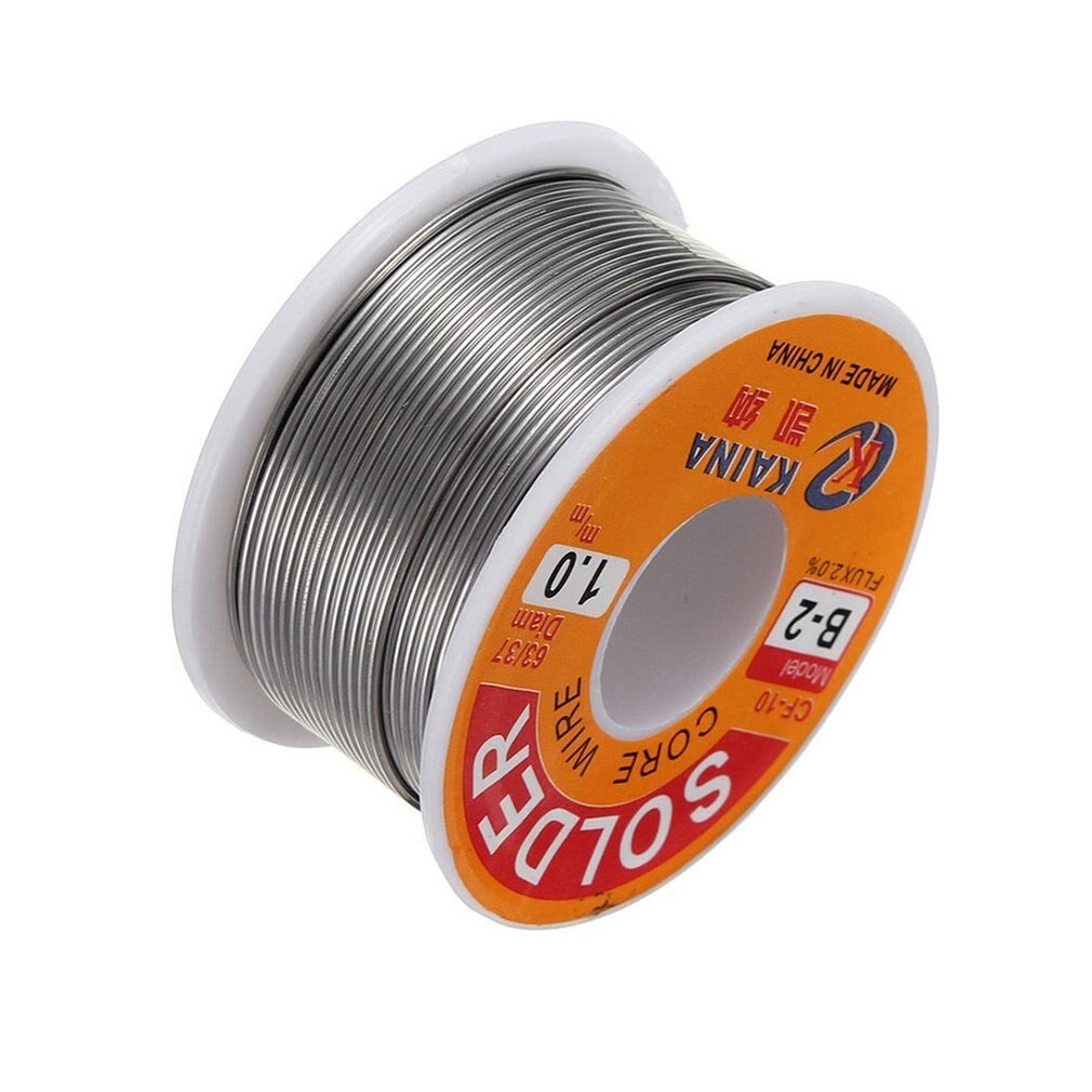 Línea de plomo de estaño 63/37 1mm colofonia de soldar fundente carrete de alambre de soldadura de hierro 100g carrete de alambre para soldadura de flujo de