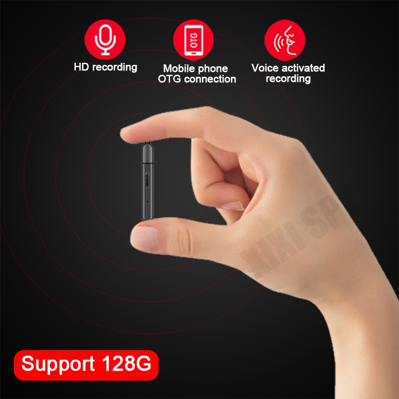 voice recorder mini activated recording dictaphone micro audio sound digital small USB flash drive secret record