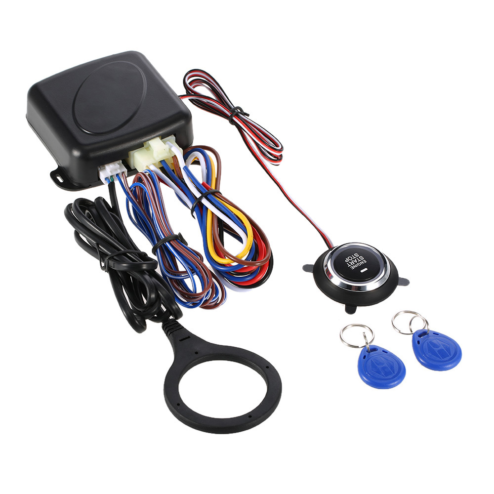 Para motor de alarma de coche Starline botón de inicio parada RFID bloqueo interruptor de encendido sin llave sistema de entrada arranque sistema antirrobo