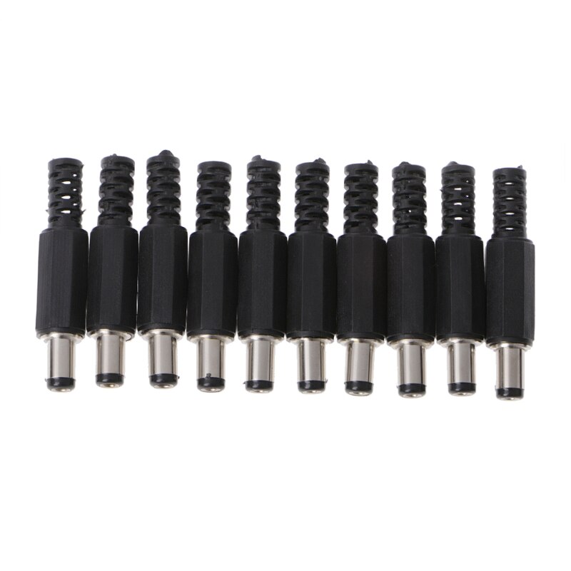 2020 nuovo 10 pz 5.5x2.1mm maschio DC In-Line presa Jack connettore adattatore coperchio In plastica