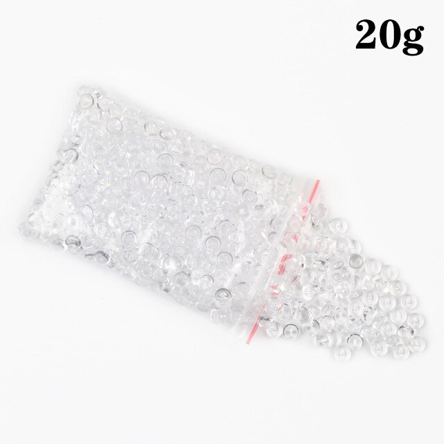 20g Bunte Perle Kugeln Hinaus Für Schleim Spielzeug Handwerk Fisch Tank Füllstoff Für Charms Hand Gum DIY Dekor Für kid Zubehör Liefert: 20g Transparent