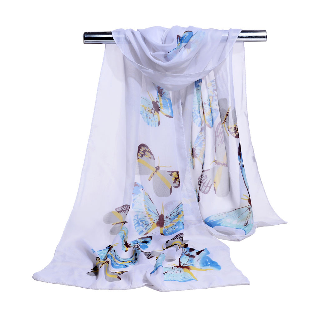 #Z30 Luxury Scarf Women Soft Chiffon Wrap scarf Hijab Spring Autumn Thin Ladies Shawls Scarves Green Bufandas Invierno Mujer