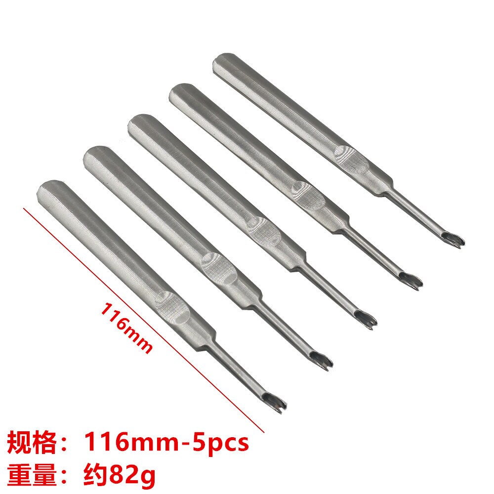 DIY Leather Tool Stainless Steel V Shaped U-Shaped Leather Groover Leather Sculpture Leather Art Simplicity Edger Trenching Tool: V Shaped 116mm5 Pack