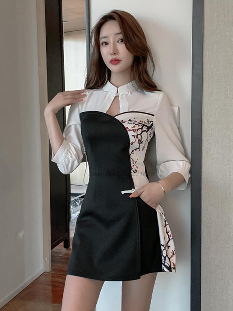 Robe chinoise en dentelle pour femmes, qipao, qipao, tenue de soirée orientale élégante, nouveauté, 2022