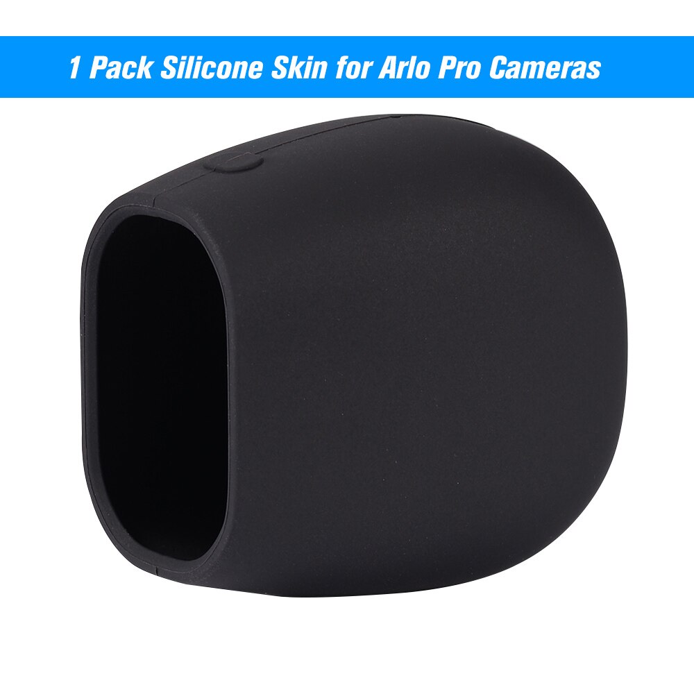 Coque en Silicone pour caméras Arlo Pro, 1 paquet, étui de sécurité résistant aux UV et aux intempéries: Black