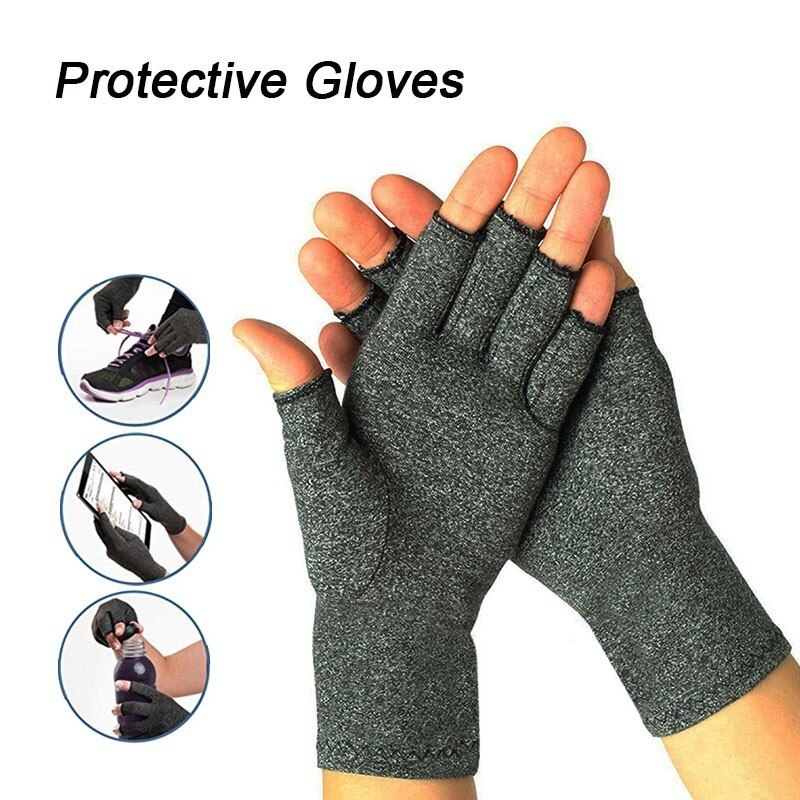 Artritis Drukverlaging Gezondheid Handschoenen Half Vinger Handschoenen Hoge Elastische Ademende Anti-Wallen Revalidatie T0639SHF