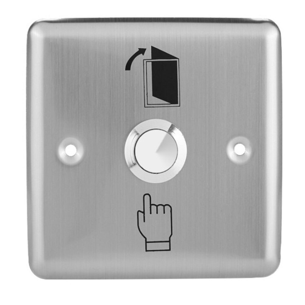 Stainless Steel Exit Button Push Switch Door Sensor Opener Release For Magnetic Lock Access Control Home Security Protection