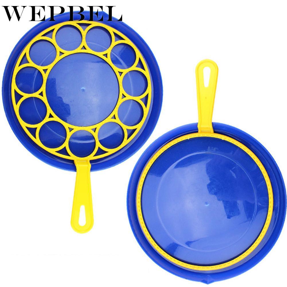 WEPBEL Bubble Machine Blowing Bubble Tool Soap Bubble Maker Blower Set Big Bubble Dish Outdoor Funny Toys for Children Kids