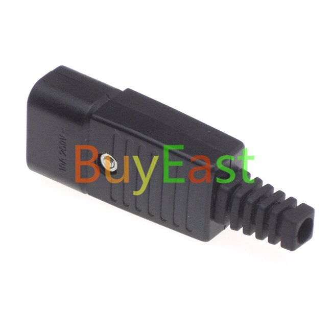 5 x IEC-60320 C14 Male Plug Cable Cord Connector Rewireable Plug