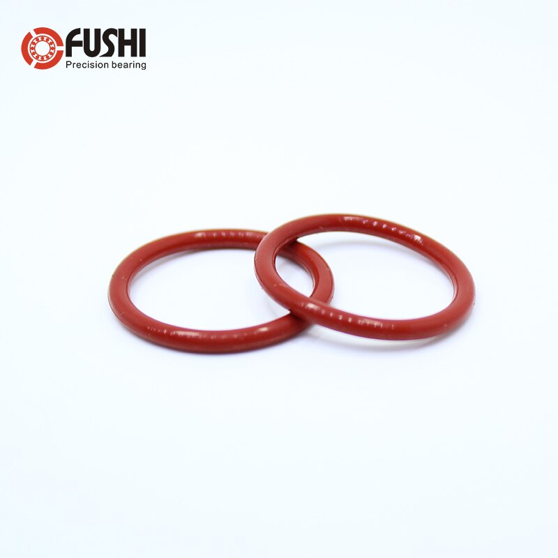 Cs1.8mm siliconen o-ring  id 7.3/7.6/8/8.5/8.75/9/9.25*1.8 mm 100 stuks o-ring vmq pakking afdichting dikte 1.8mm o-ring wit rood rubber