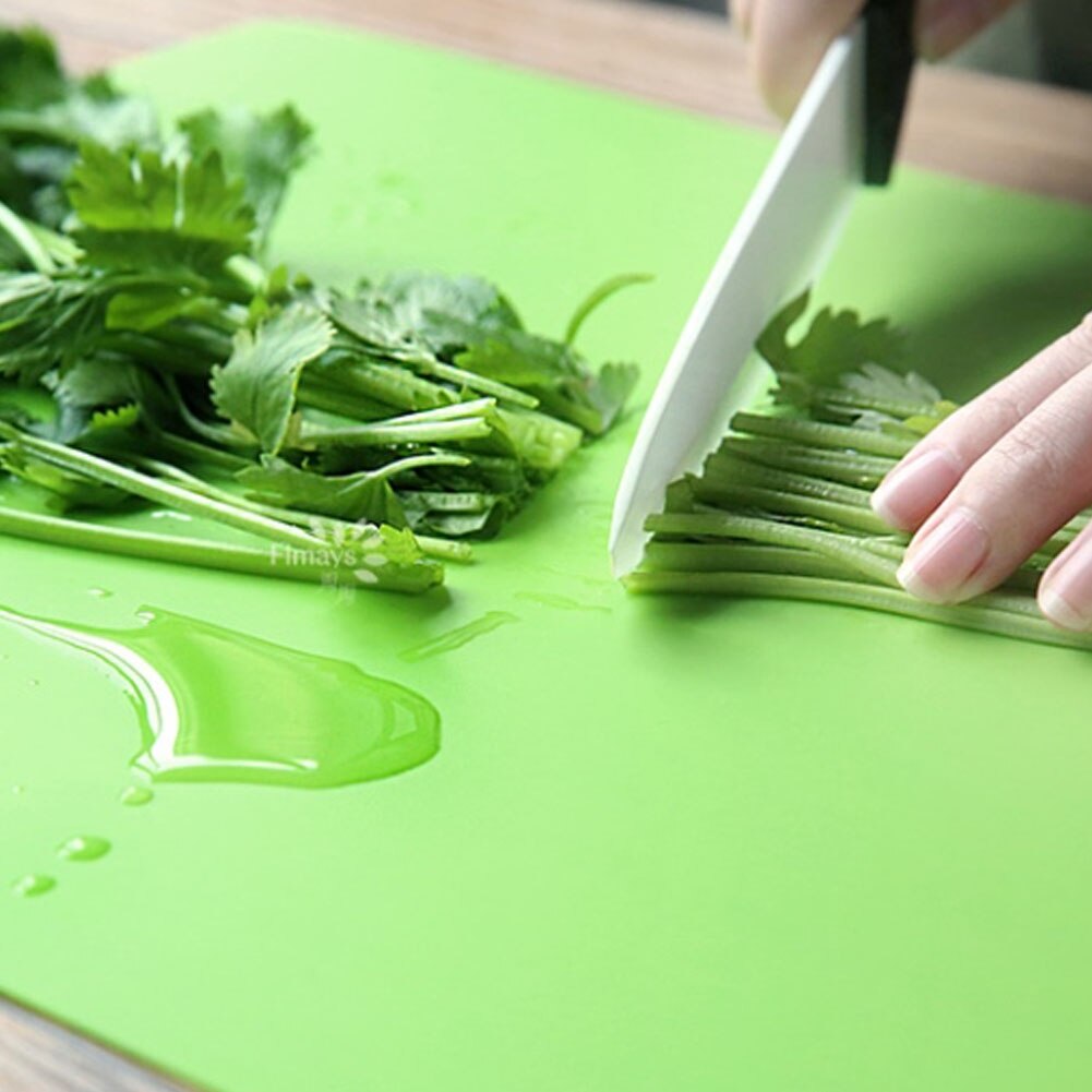 4 st/set halkfri rektangel plast våffelrygg matverktyg flexibel silikon hackning kök matlagning mattor skärbräda