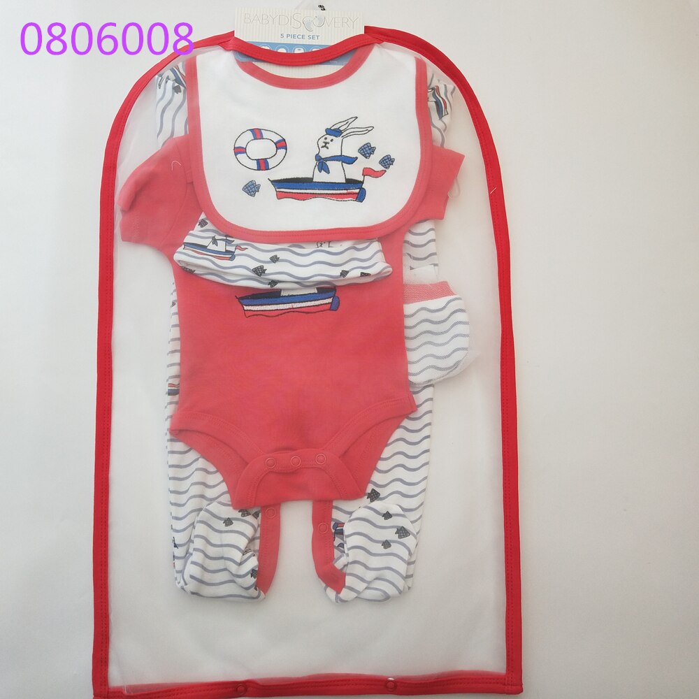 Bib set baby romper pasgeboren baby kleding 100% katoen kinderen kleding