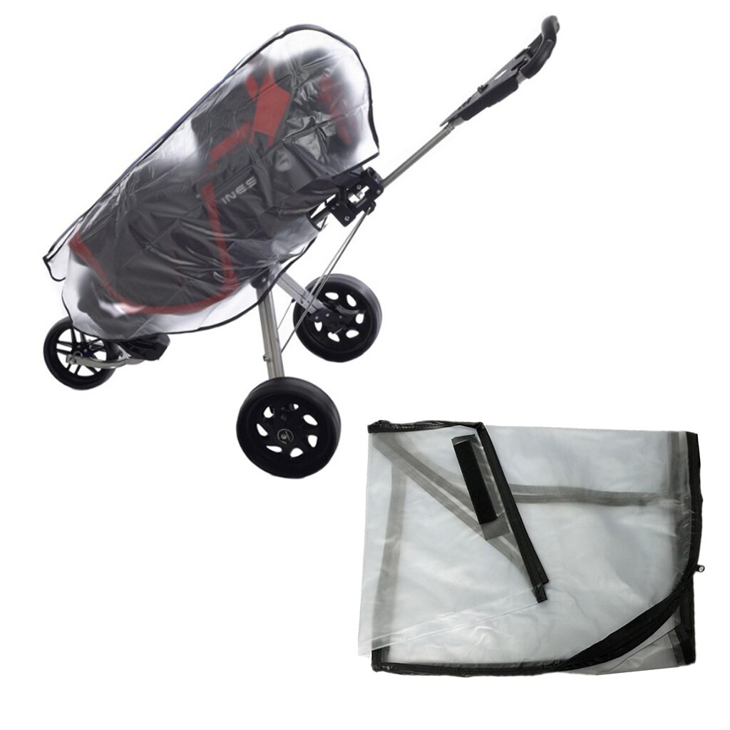 Clear Waterproof Golf Trolley Bag Rain Cover Fits Most Golf Bags / Push Cart