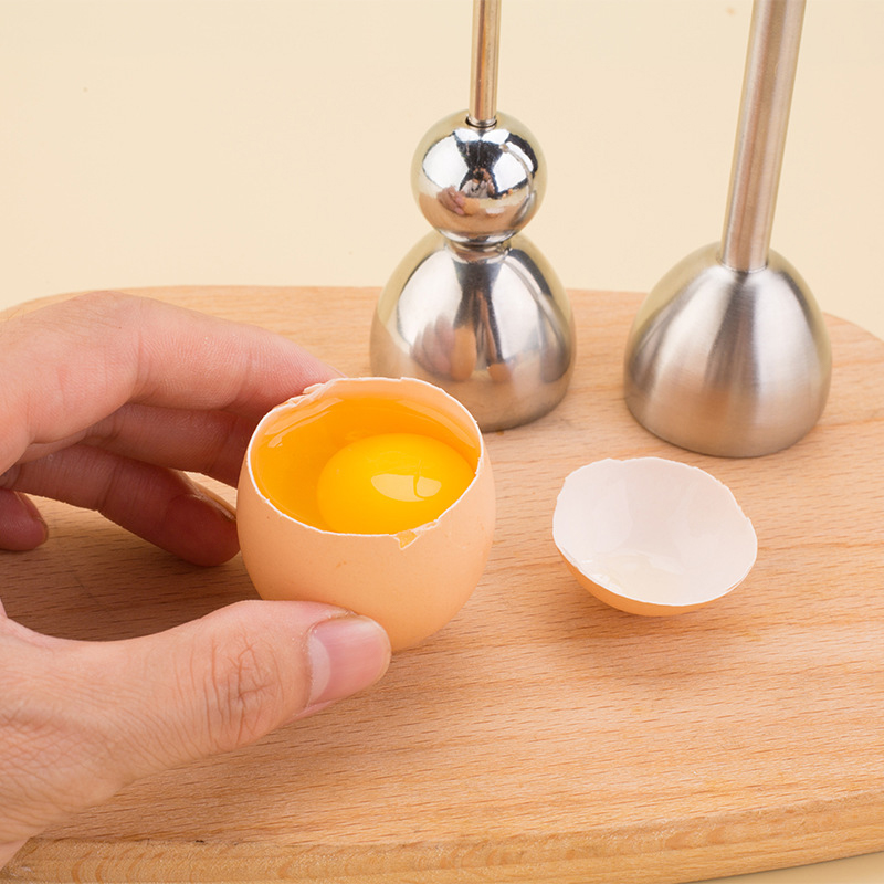 Gekochte Eier deckel Schale Top Cutter Küchen helfer Eier werkzeuge Eier cracker Separator Edelstahl Eier klopfer Öffner