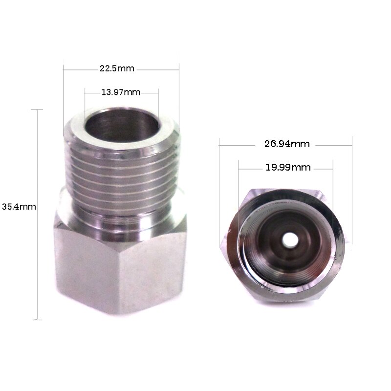 Akvarium  w21.8 to g5/8 adapter  co2 levende plante fisketank montering konventer sylinder regulator kobling leddsett tilbehørsdel