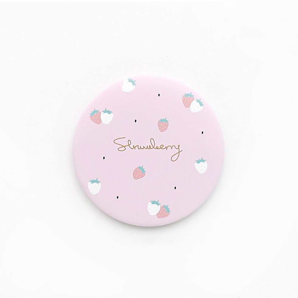 Espejo portátil de mano para maquillaje, 1 unidad, Mini espejo de maquillaje, espejo cosmético de bolsillo redondo de viaje, Accesorios de belleza portátiles de maquillaje: D