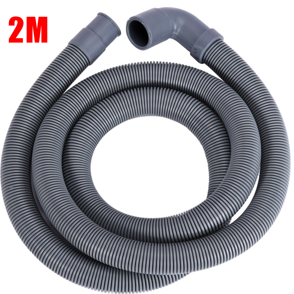 1/1,5/2 m Waschmaschine, Spülmaschine, Ablaufabfallschlauch, Ablaufauslass-Entladeschlauch, PP-Kunststoff, dehnbarer, flexibler Entwässerungsschlauch: Grün