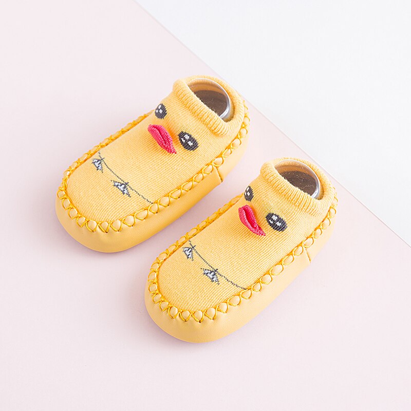 Zeven & Mami Lente Zachte Bodem Cartoon Floor Sokken Antislip Peuter Meisje Jongen Schoenen Floor Sokken Kinderen Kids indoor Leren Zool: TX002-3 / XS(0-10M)