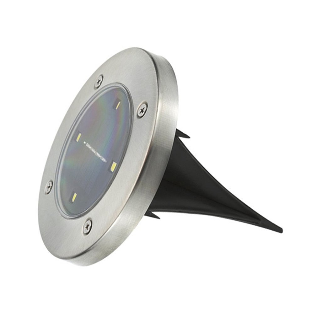 Foco solar de suelo para exteriores, iluminación LED empotrable de suelo para jardines y caminos con luz blanca cálida