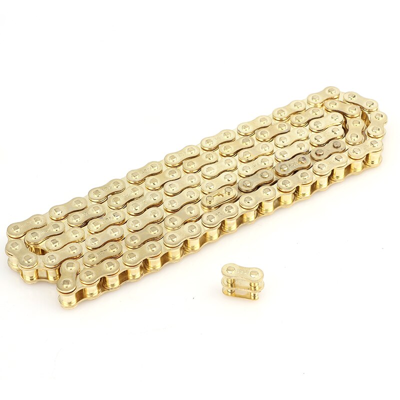 Motorcycle pit dirt parts 428 102 LINKS GOLD CHAIN FOR PIT PRO DIRT BIKE ATV QUAD 125cc 140cc 150cc: black