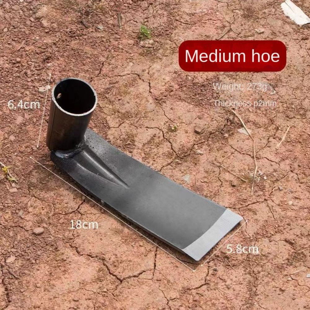 Durable Garden Hoe Household Outdoor Farming Tools Forging Weeding Hoe for Digging Soil Planting Vegetables Flowers: Red