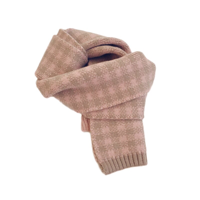 Winter Kinderen Sjaal Plaid Gebreide Kids Sjaals Halswarmer Sjaal Baby Sjaals Voor Jongens Meisjes Kinderen Accessoires 2-6Y: pink