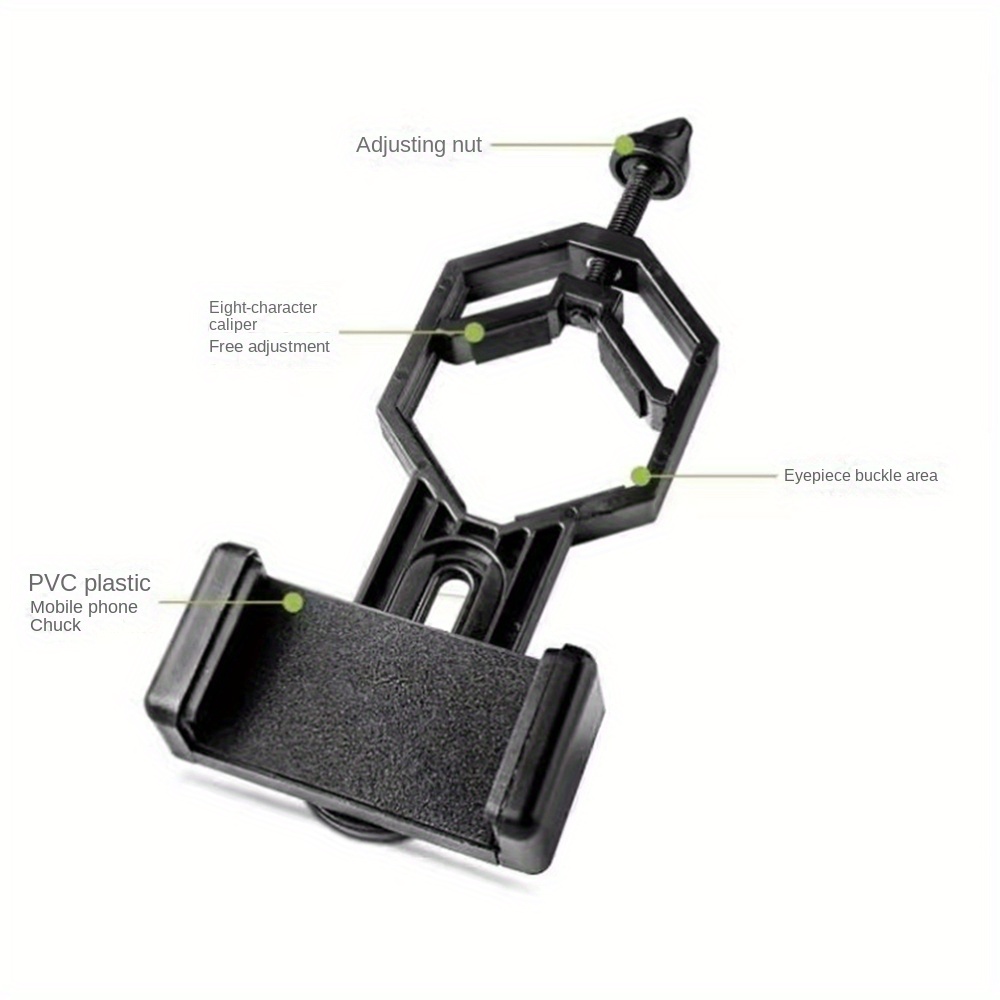 Cell Phone Adapter With Spring Clamp Mount Monocular Microscope Accessories Adapt Telescope Mobile Phone Clip Accessory Bracket