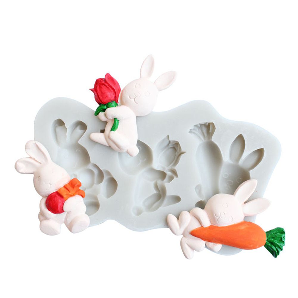 Carrot Kitchen Tool Baking Utensils Rabbit Shape Cupcake Accessories Fondant Cake Molds Easter Supplies Silicone Mould