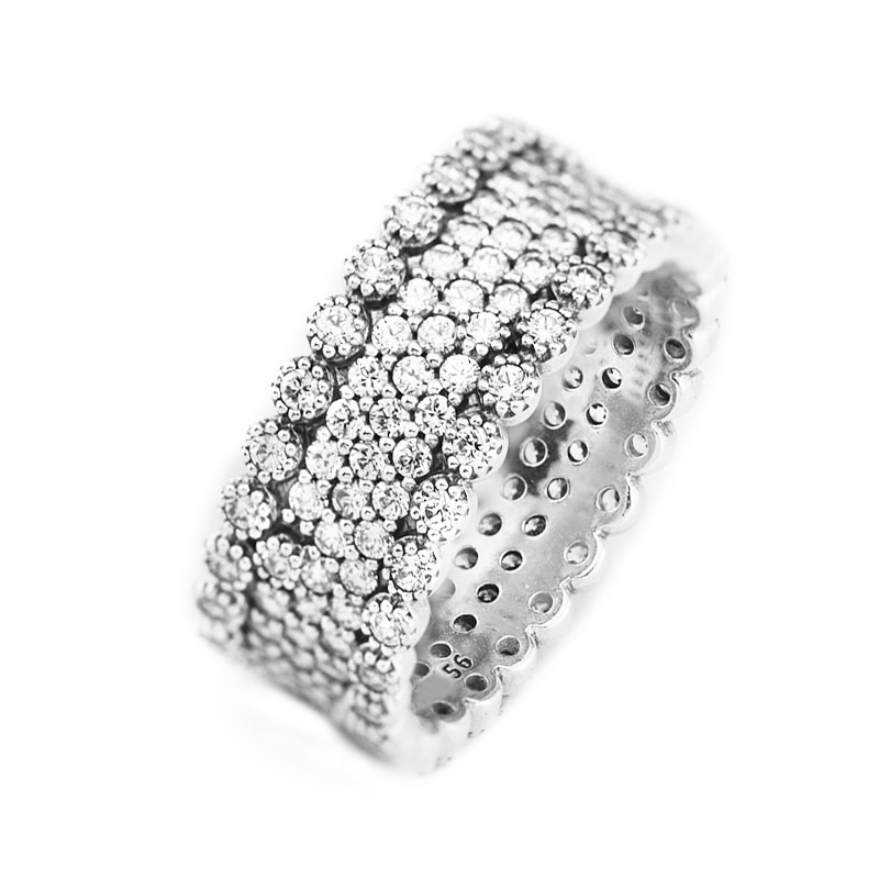 Luksus 925 sterling sølv ring cubic zirconia overdådige vielsesringe til kvinder smykker bagues pour femme accesorios mujer