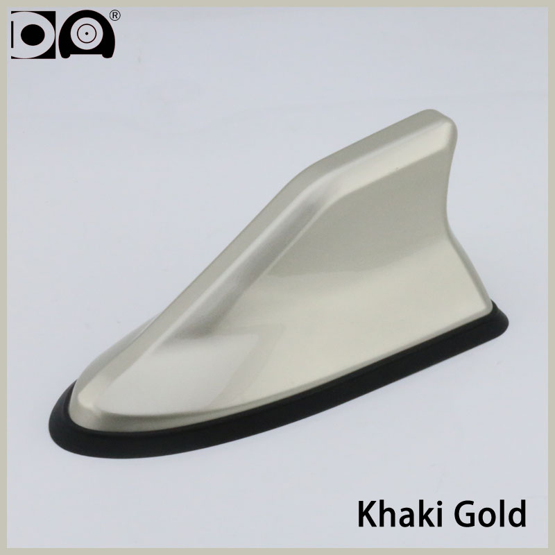 Pour Renault Clio 4 3 2 1 voiture aileron de requin antenne signal fort FM/AM antennes étanche bande de caoutchouc voiture-style décoration de toit: khaki gold