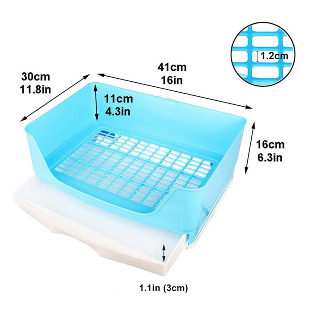 1PC Pet Rabbit Portable Drawer Toilet Litter Tray Pad Holder Training Mesh Box Case Pets Set Accessories