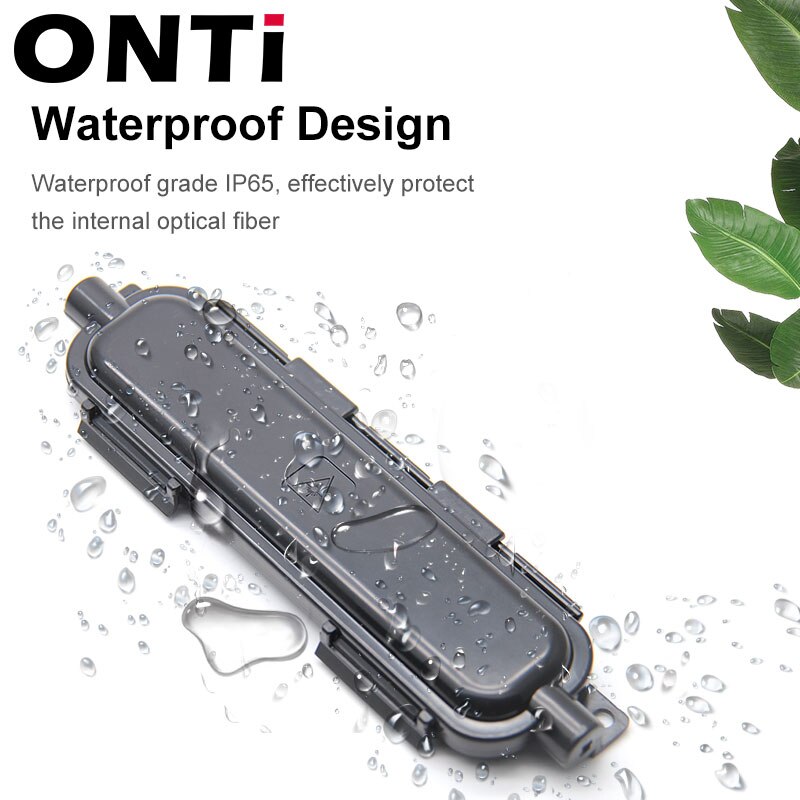 ONTI 10pcs FTTH Optical Fiber Protection Box Cable Rotection Box with SC Adapter Type Waterproof Protected Box
