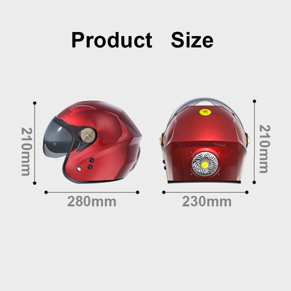 KDsafe-casco de motorista con Bluetooth para hombre y mujer, medio casco de energía Solar, ultraligero, para las cuatro estaciones, ventilador de verano