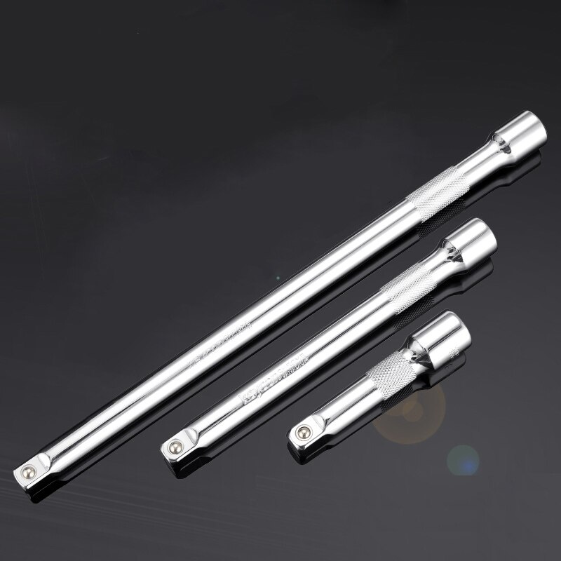 1Pc 3" 6" 10" Long Extension Bar 3/8 Drive Ratchet Socket Extender Hand Adjustment Tool Extension Socket Drive Hand Tool розетка: all 3 pieces
