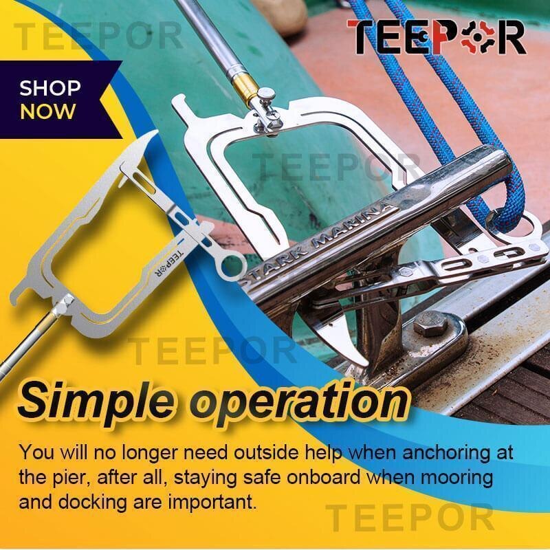TEEPOR Boat Hook Easy Long-distance Threader)