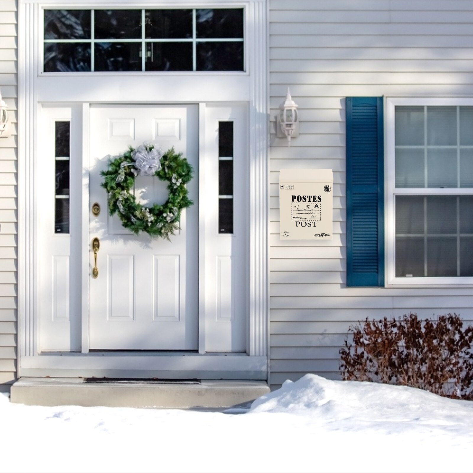 Vintage Mailbox Afsluitbare Mail Box Suggestie Doos Retro Wandmontage Mailbox