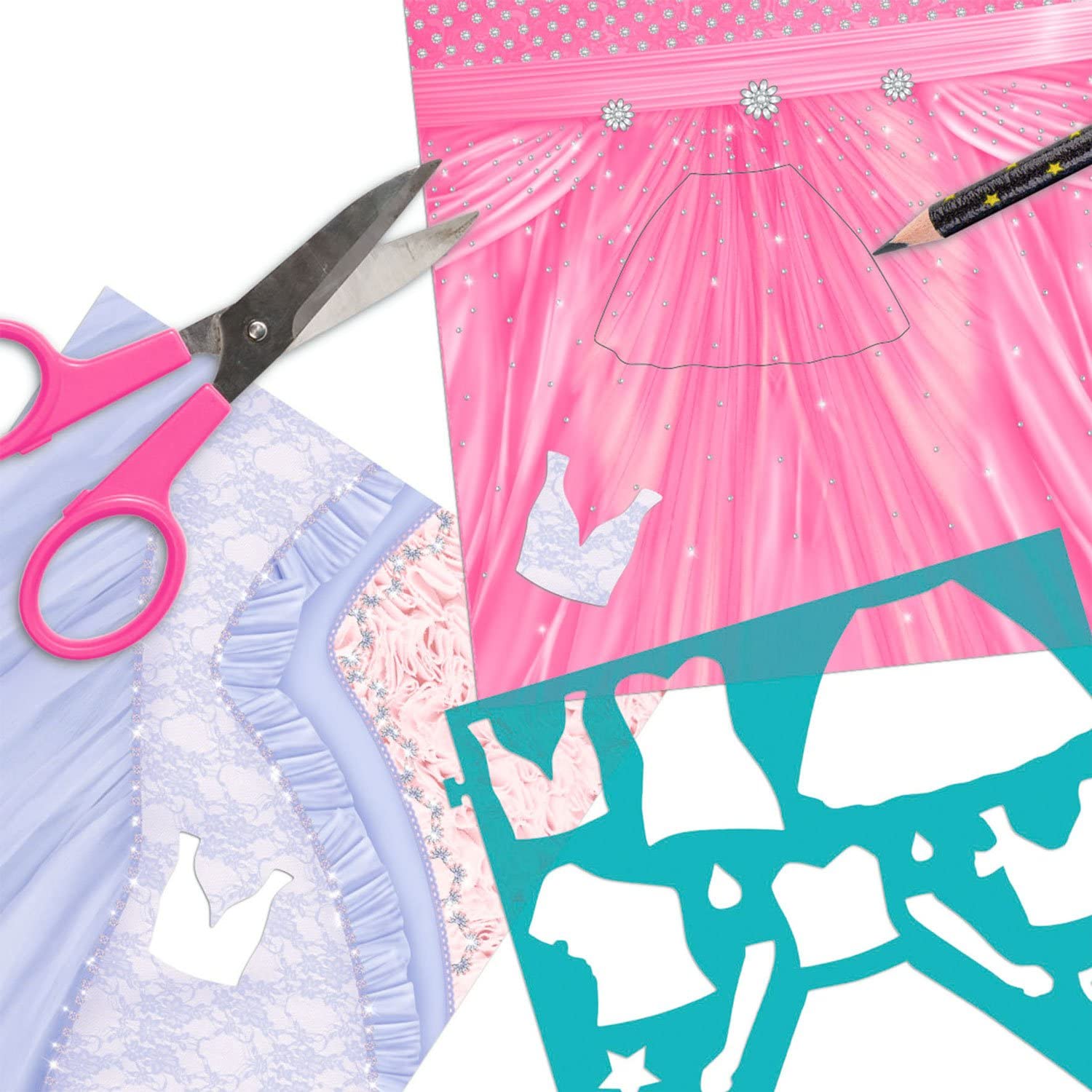 Top Model Speciale Kleurboek Sticker Boek Jurk Jurk 8097 Stickerworld Sticker Album Hand Plakken Graffiti Kleuren Schilderen