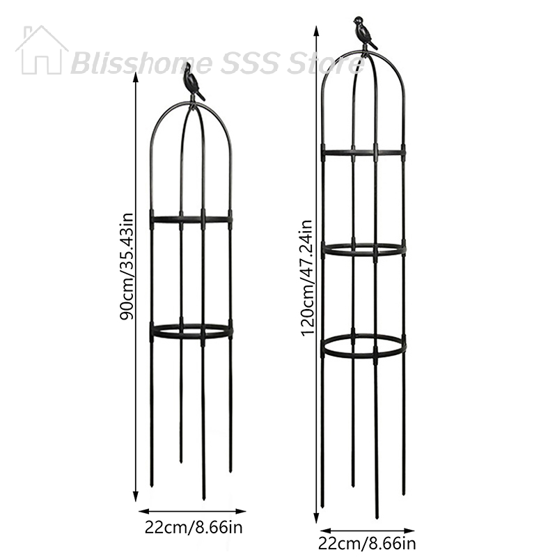 【S】1Set Climbing Plant Trellis Garden Support Cages For Flowers Plants Support Frame Trellis Climbing DIY Flower Vines Pot Stand
