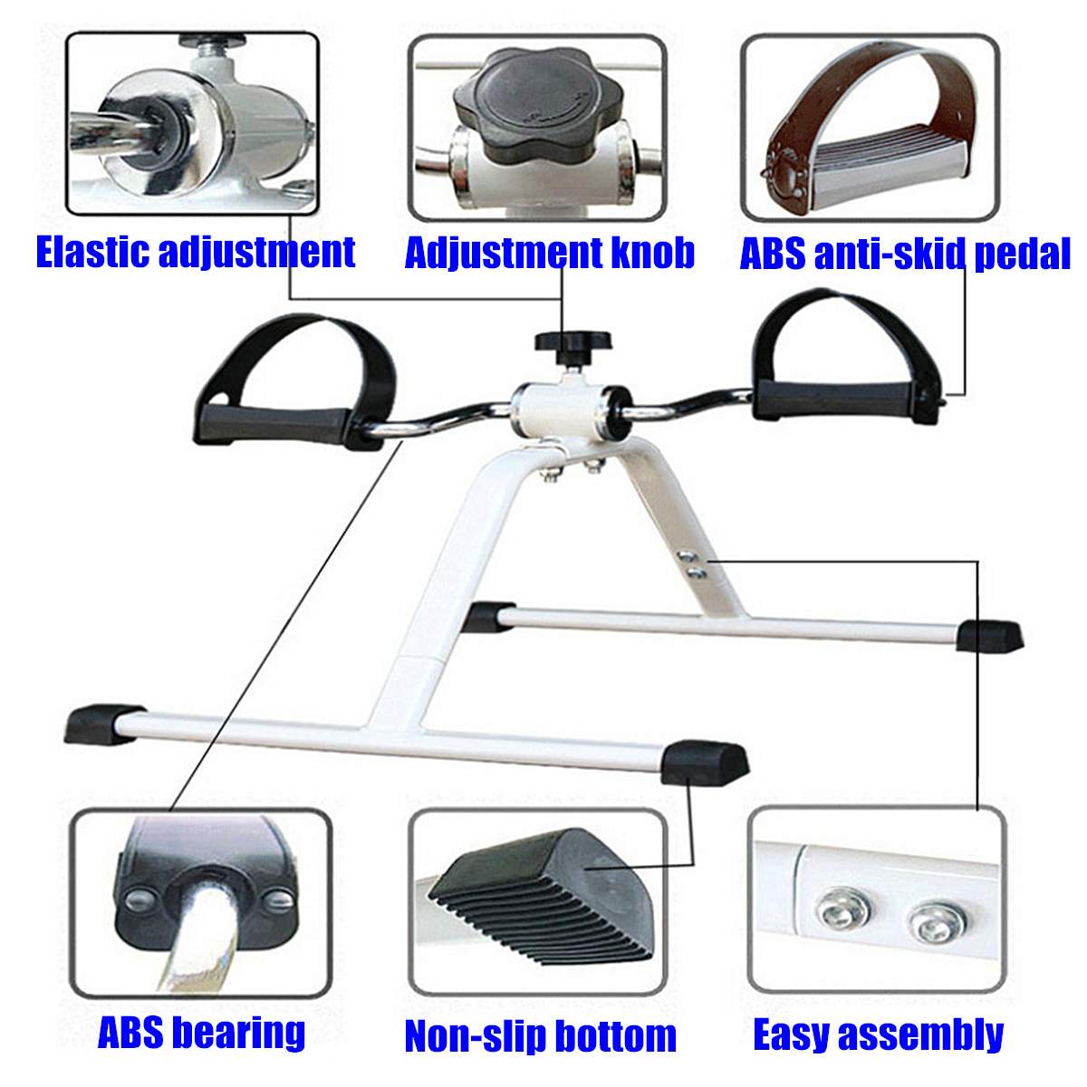 Mini Pedal Stepper Exercise Bike Bodybuilding Machine Elderly Leg-Leg Rehabilitation Trainer Fitness Equipment Lean Leg Material