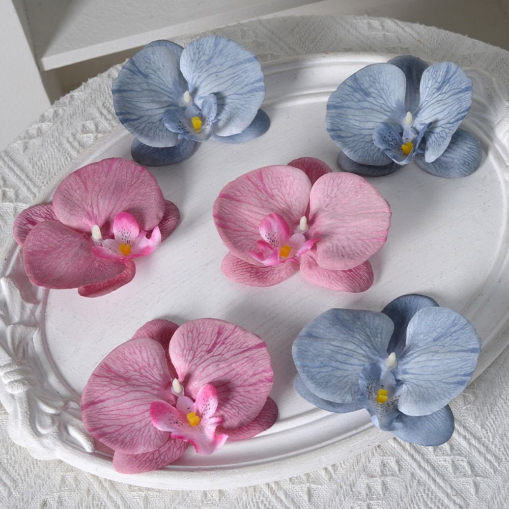 broszka DIY biżuteria zrobienie rękodzieło symulowane kwiat Wykonany ręcznie Akcesoria stroik motyl orchidea kwiat dekoracja spinka do włosów prezent
