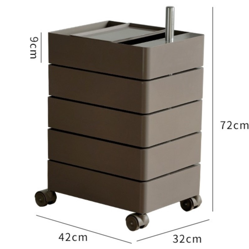 Rotating Storage Cabinet Movable Bedside Table Ins Side Cabinet Minimalist Nordic Storage Cabinet Cosmetic Storage Cabinet: Yellow