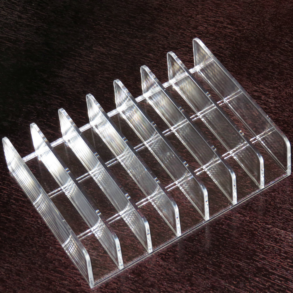 Clear Acrylic CD DVD Holder Storage Rack Tray CD Disk Case Space Organizer