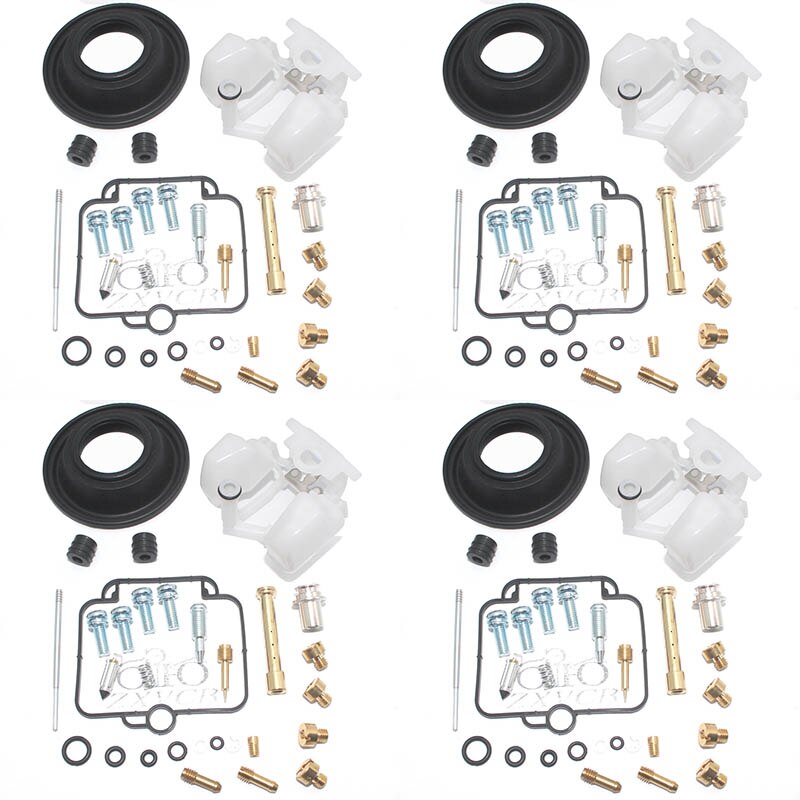 Kit de reparación de carburador para Bandit 400 cc GSF400 GK75A GSF 400, junta de válvula de flotador de aguja de chorro de tornillo piloto, diafragma de vacío: 4 repair kit