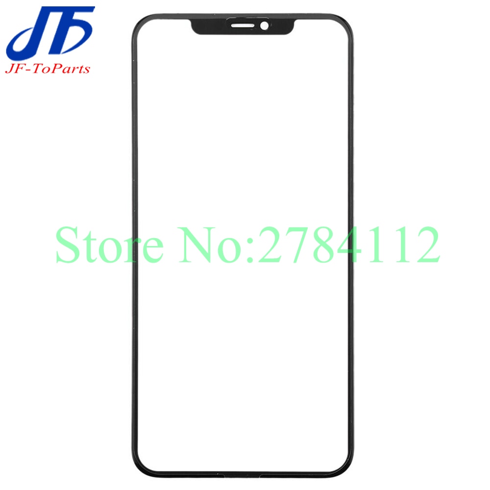 Cristal exterior de pantalla frontal OEM para iPhone 11 Pro Max, piezas de repuesto de cristal de pantalla, con marco OCA, OEM, 10 Uds.