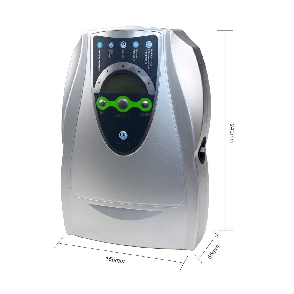 AC220V Ozon Generator 500 Mg/L Ozonator Ionisator O3 Timer Luchtreinigers Olie Groente Vlees Verse Zuiveren Lucht Water