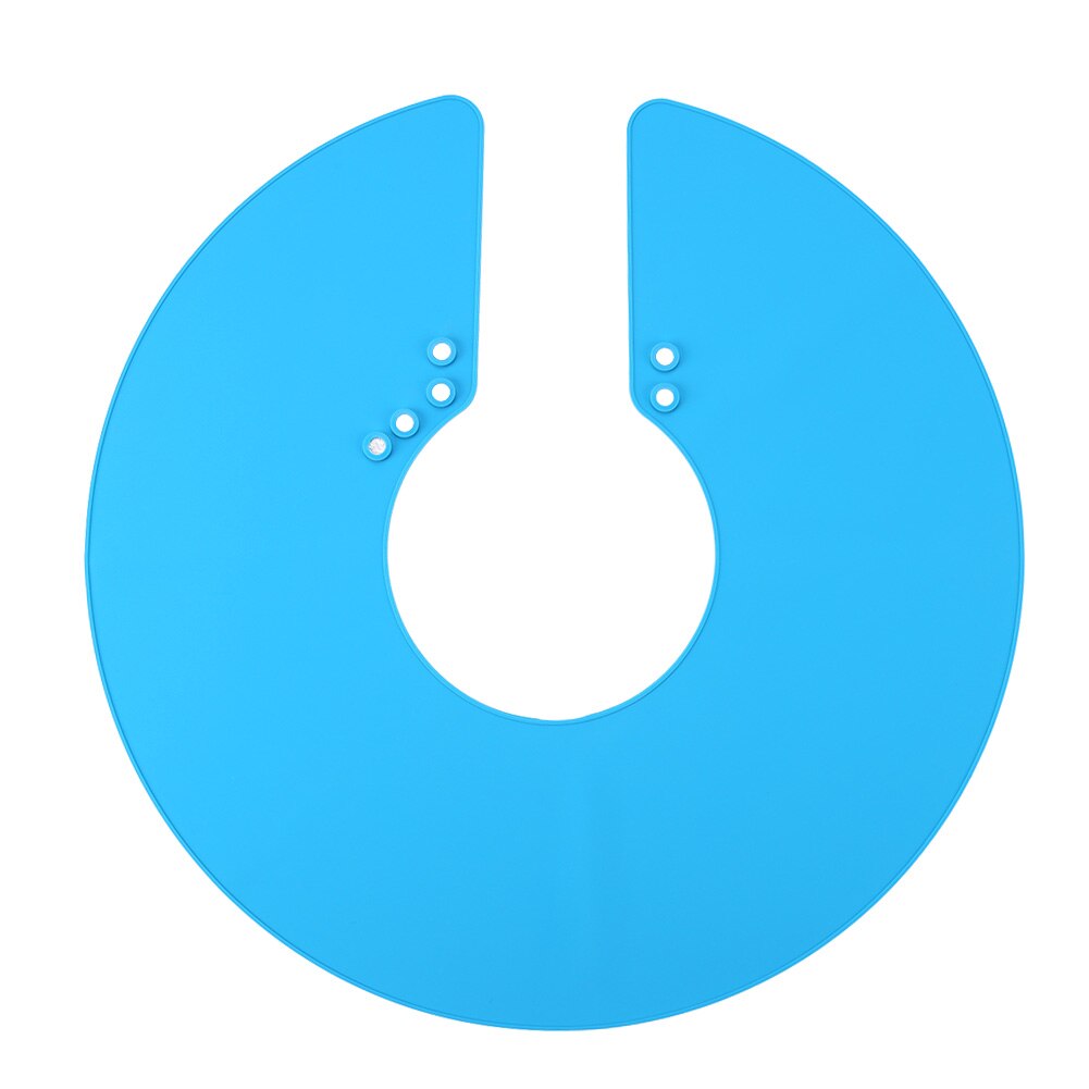 Haircut Shoulder Pad Neck Shield Shawl Hair Dyeing Tool Silicone Salon Supplies Hair Transparent Bib Hairdressing Tool: Blue