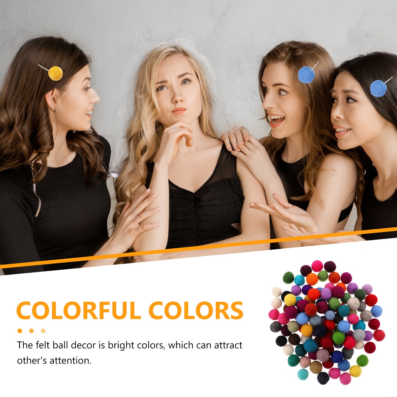 100Pcs Vilt Diy Decors Diy Hanger Voelde Materialen Decoratieve Vilt